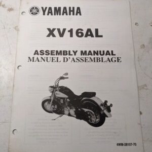 Yamaha Dealer Assembly Manual Motorcycle 4Wm-28107-70 Xv16Al 1998