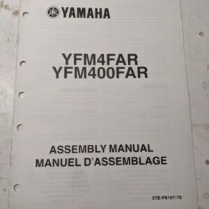 Yamaha Dealer Assembly Manual Atv 5Te-F8107-70 Yfm4Far Yfm400Far 2002 4 Wheeler