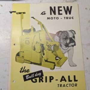 Moto-Truc Fork Lift Specifications Parts List Manual Bull Dog Grip All Ga 1964