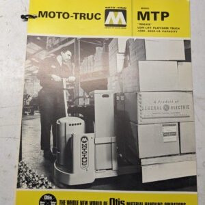 Moto-Truc Forklift Truck Specifications Parts List Manual Mtp 1965 Walkie