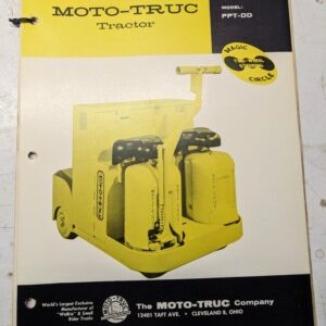 Moto-Truc Fork Lift Truck Specifications Sheet Ppt-Dd