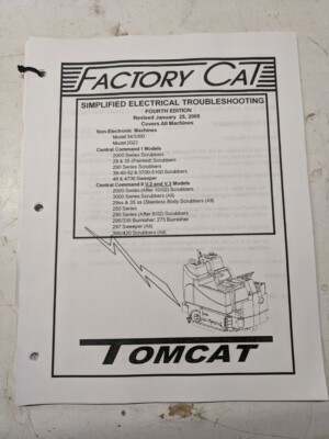 Factory Cat Simplified Electrical Troubleshooting Manual 2005 Tomcat All Models