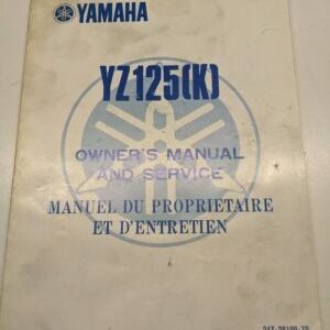 Original Yamaha Oem Owner Service Manual Shop Book 1982 Yz125(K) 24X-28199-70