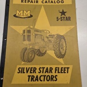 Minneapolis Moline Repair Catalog Part Book 5 Star Silver Fleet Tractor R-1188
