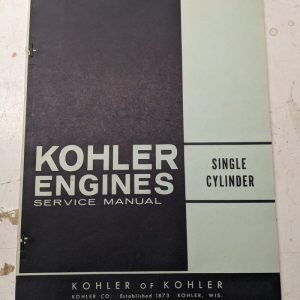 Kohler Engines Service Repair Manual 1968 K91 K241 K141 K301 K161 K321 K181