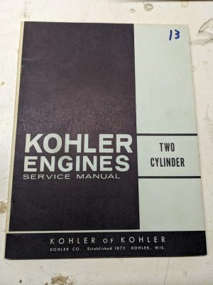 Kohler Engines Service Repair Manual 1969 K482 K662 Two Cylinder Shop Book