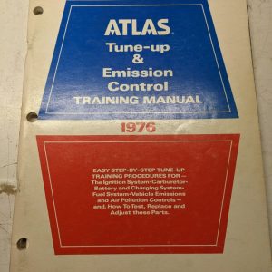 Atlas Tune Up Emission Control Training Manual 1976