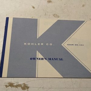 Kohler Engines Oeprating Maintenance Manual Parts K301S 1967 Troubleshoot