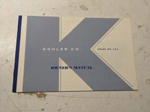 Kohler Engines Oeprating Maintenance Manual Parts K301S 1967 Owners