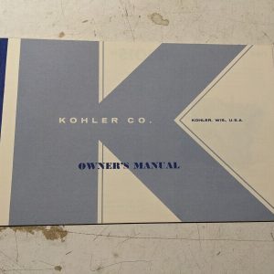 Kohler Engines Oeprating Maintenance Manual Parts K301S 1967 Owners