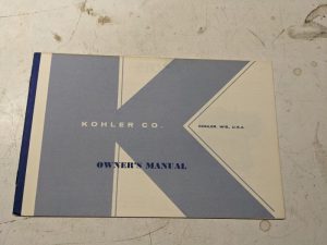 Kohler Engines Oeprating Maintenance Manual Parts K301S 1967 Service