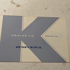 Kohler Engines Oeprating Maintenance Manual Parts K301S 1967 Service