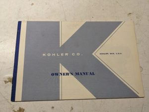 Kohler Engines Oeprating Maintenance Manual Parts K301S 1967 Instructions
