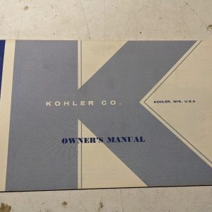 Kohler Engines Oeprating Maintenance Manual Parts K301S 1967 Instructions