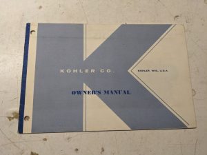 Kohler Engines Oeprating Maintenance Manual Parts K301S 1965 Owners