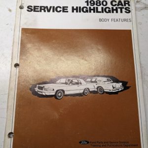 1980 Car Service Highlights Body Features Ford