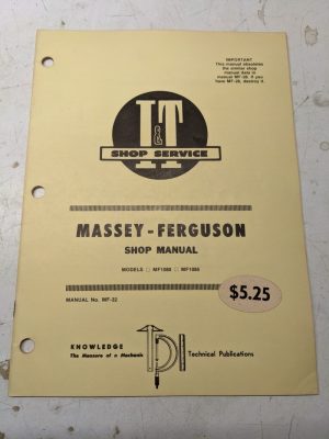 It Tractor Shop Service Repair Manual Massey Ferguson Mf1080 Mf1085 Mf-32