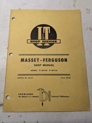 It Tractor Shop Service Repair Manual Massey Ferguson Mf1100 Mf1130 Mf-24