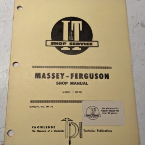 It Tractor Shop Service Repair Manual Massey Ferguson Mf285 Mf-36