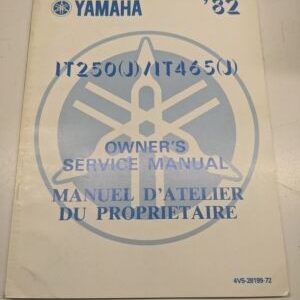 Yamaha Oem Owner Service Manual Shop Book 1982 It250(J) It465(J) 4V5-28199-72