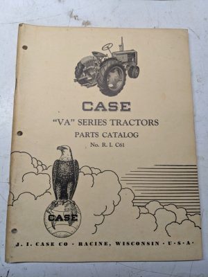 Case Repair Parts List Book Manual Catalog Tractor Model Va R I C61 1952