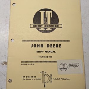It Tractor Shop Service Repair Manual John Deere Jd Series 6030 Jd-38