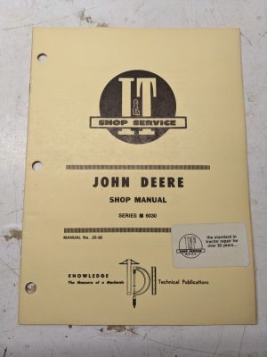 It Tractor Shop Service Repair Manual John Deere Jd Series 6030 Jd-38