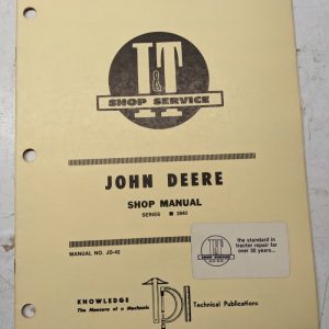 It Tractor Shop Service Repair Manual John Deere Jd Series 2840 Jd-42 I&T