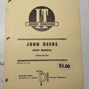 It Tractor Shop Service Repair Manual John Deere Jd Series 6030 Jd-38 Book