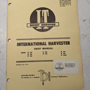It Tractor Shop Service Manual International Harvester Ih 100-240 404 2404 Ih-21