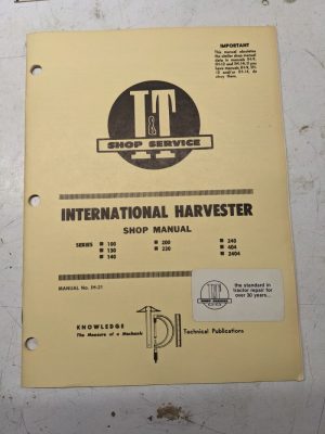 It Tractor Shop Service Manual International Harvester Ih 100-240 404 2404 Ih-21