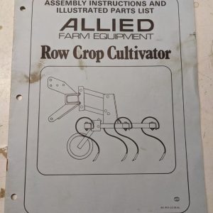 Allied Assembly Manual Parts List Book Farm Equipment Row Crow Cultivator 1976