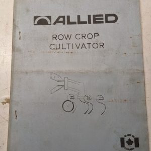 Allied Assembly Manual Parts List Book Farm Row Crow Cultivator Instructions
