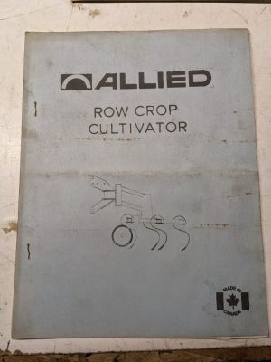 Allied Assembly Manual Parts List Book Farm Row Crow Cultivator Instructions