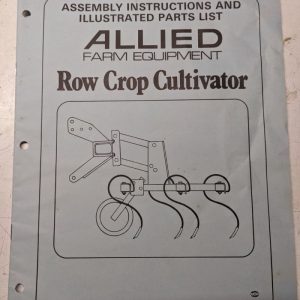 Allied Assembly Manual Parts List Book Farm Row Crow Cultivator 782 Al