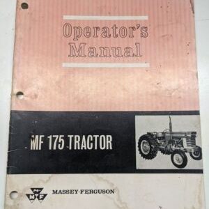 Massey Ferguson Operator'S Manual Mf 175 Tractor 690 680 M1 Original Oem