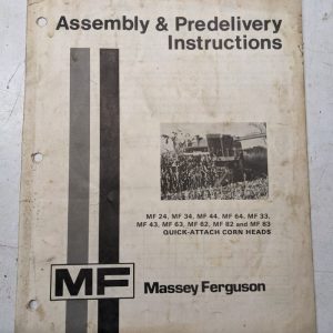 Massey Ferguson Mf Assembly Instruction Manual Quick Attach Corn Heads 24 62 82