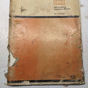 Case Oeprators Manual 660 Combine 9-10444 Maintenance Repair Shop Book
