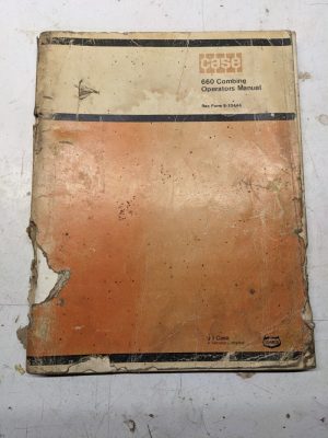 Case Oeprators Manual 660 Combine 9-10444 Maintenance Repair Shop Book