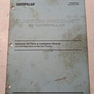 Caterpillar Parts List Installation Manual Relief Valve Minihex Thumb Gebb0809