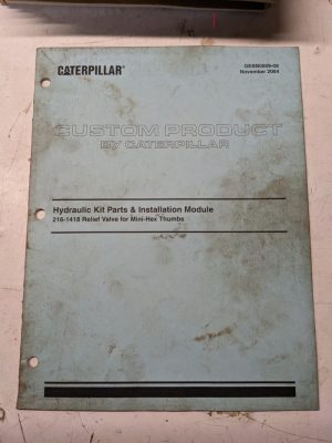 Caterpillar Parts List Installation Manual Relief Valve Minihex Thumb Gebb0809