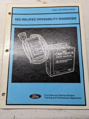 Ford Video Reference Book Manual Eec Related Driveability Diagnosis 1986