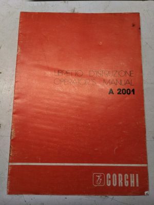 Corghi Operators Manual A 2001 Tire Changer Wire Diagram