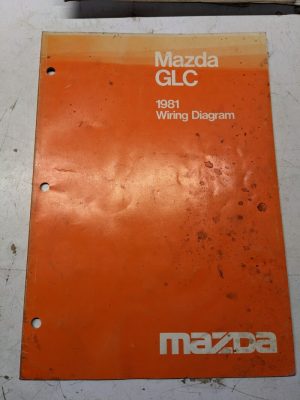 Mazda Wiring Diagram Manual Shop Book Glc 1981 Connector Schematic