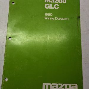 Mazda Wiring Diagram Manual Shop Book Glc 1980 Connector Schematics Electrical