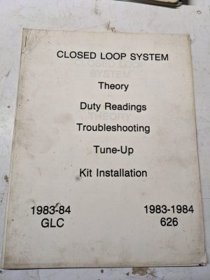 Mazda 1983 1984 Glc 626 Closed Loop System Training Manual