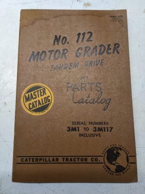 Caterpillar Cat Parts Catalog List Manual Book No 112 Motor Grader 6703