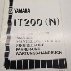 Original Yamaha Oem Owner Service Manual Shop Book It200(N) 1984 43G-28199-80