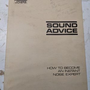 Sperry Rand Vickers Sound Advice How To Beconme An Instant Noise Expert Book