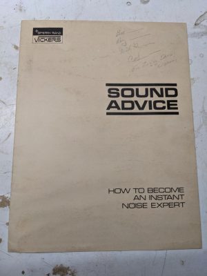 Sperry Rand Vickers Sound Advice How To Beconme An Instant Noise Expert Book